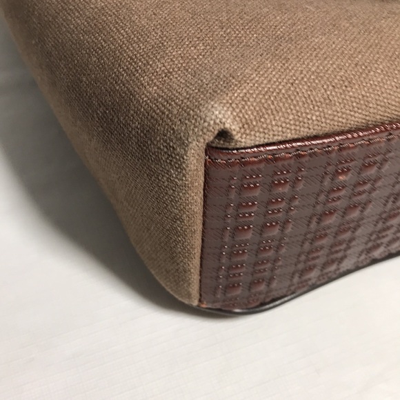 BOCONI NASHVILLE BRYANT LTE SLIM DOUBLE BUCKLE CANVAS & LEATHER MESSENGER - Picture 10 of 15